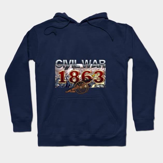 Civil War 1863 Hoodie by teepossible